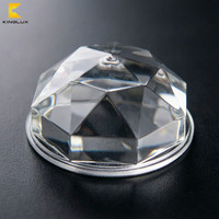 Verre Plano-Convexe pour Lumière LED, Demi-Boule en Cristal, Lentille Magique
