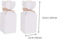 Boîtes à bonbons de Noël, boîte cadeau à ruban, boîte en carton pour sachets de thé, confettis