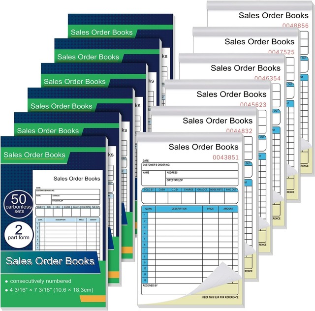 Oem Odm Duplicate Triplicate Quadruplicate Carbonless A5 Commercial Tax Invoice Pads Book Customizable Printing Ncr Paper