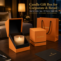 Boîtes d'emballage pour bougies personnalisées en gros, boîte cadeau à couvercle articulé, logo personnalisé