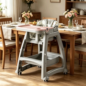 Silla Alta para Bebé Estilo KFC, Verificada, para Uso Comercial y Doméstico, Bandeja Ajustable en 4 Posiciones, Arnés <span class=keywords><strong>de</strong></span> 5 Puntos - Product Image 2