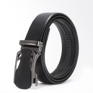Nouvelle ceinture à boucle pour homme, décontractée, avec boucle automatique en fer, bordure en similicuir, vente directe d'usine, ceintures en PU et plastique - Product Image 5