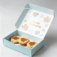 Boîte d'emballage personnalisée pour biscuits et pâtisseries, vente en gros, boîte en papier pour donuts, biscuits, pour boulangerie, usage alimentaire, pour biscuits de Noël