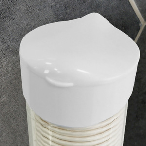 Portavasos desechable de papel, portavasos de plástico a prueba de polvo con tapa, dispensador automático de vasos, organizador de vasos práctico para - Product Image 3