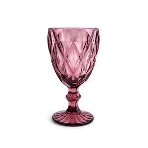 Juego de copas de vino azules con diamantes de imitación para boda, copa de cristal de diseño vintage para fiesta y restaurante - Product Image 1