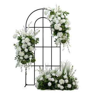 ดอกไม้ปลอมดอกไฮเดรนเยียสำหรับงานแต่งงานดอกไม้สีเขียวสีขาวแบบใหม่ - Product Image 5