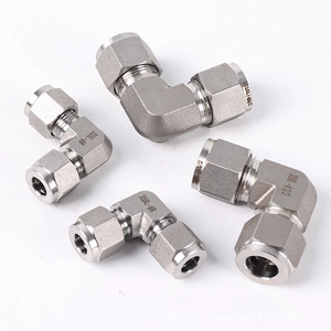 Acier inoxydable de haute qualité 316 Swagelok Tube raccord Instrument Double virole connecteurs de Compression 1/8 \ "~ 1 \" raccords de tuyauterie - Product Image 1