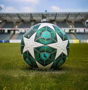 Ballon de football professionnel de qualité supérieure, <span class=keywords><strong>Ligue</strong></span> <span class=keywords><strong>des</strong></span> <span class=keywords><strong>champions</strong></span> 2026, match professionnel, taille 5, ballons avec logo personnalisé en stock - Product Image 1