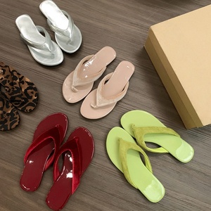 <b>flat</b>-bottomed slippers New style korean-style flip-flops for women's summer outerwear retro flip-flops with <b>pointed</b> <b>toes</b> - Product Image 2