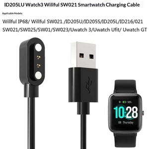 Cable de Carga USB-A de 1m para Relojes Inteligentes, Compatible con Willful IP68 / <span class=keywords><strong>ID205L</strong></span> / SW021 y Blackview R3, OEM Disponible - Product Image 1