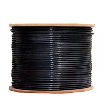 Cable de Red UTP CAT5e para Exteriores, Directo de Fábrica GHT, 24AWG, 305m/1000 pies, 4 Pares, Cobre Puro CCA BC, Revestimiento de PVC, Cable Ethernet LAN