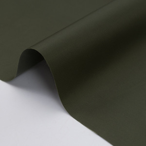 Toile Oxford unie imperméable et ignifuge 200DPU, tissu tissé vert olive - Product Image 3