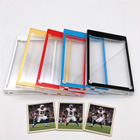 Porte-cartes magnétique One Touch avec cadre coloré, étui transparent en PS pour la protection et la présentation des cartes sportives