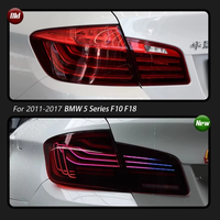 Feux arrière HETOP F10 F18 RGB 2011-2017 Série 5, style CSL laser, LED, plug and play, accessoires pour BMW