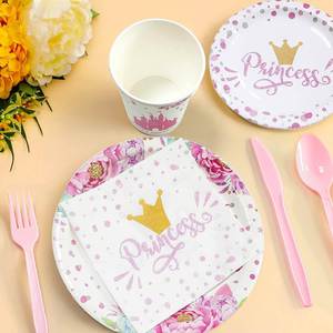 Party Supplies Party Pack for 24 Incl 24 7'' Plates 24 9'' Plates 24 Napkins 24 Cups 24 Hats 1 Table Cover 1 <b>Banner</b> - Product Image 1