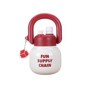 Fun Supply Chain Dual Drink <b>Thermos</b> 316 Stainless Steel 6-12h Insulation Travel Water <b>Bottle</b> Large Capacity For Women Couples - Product Image 5