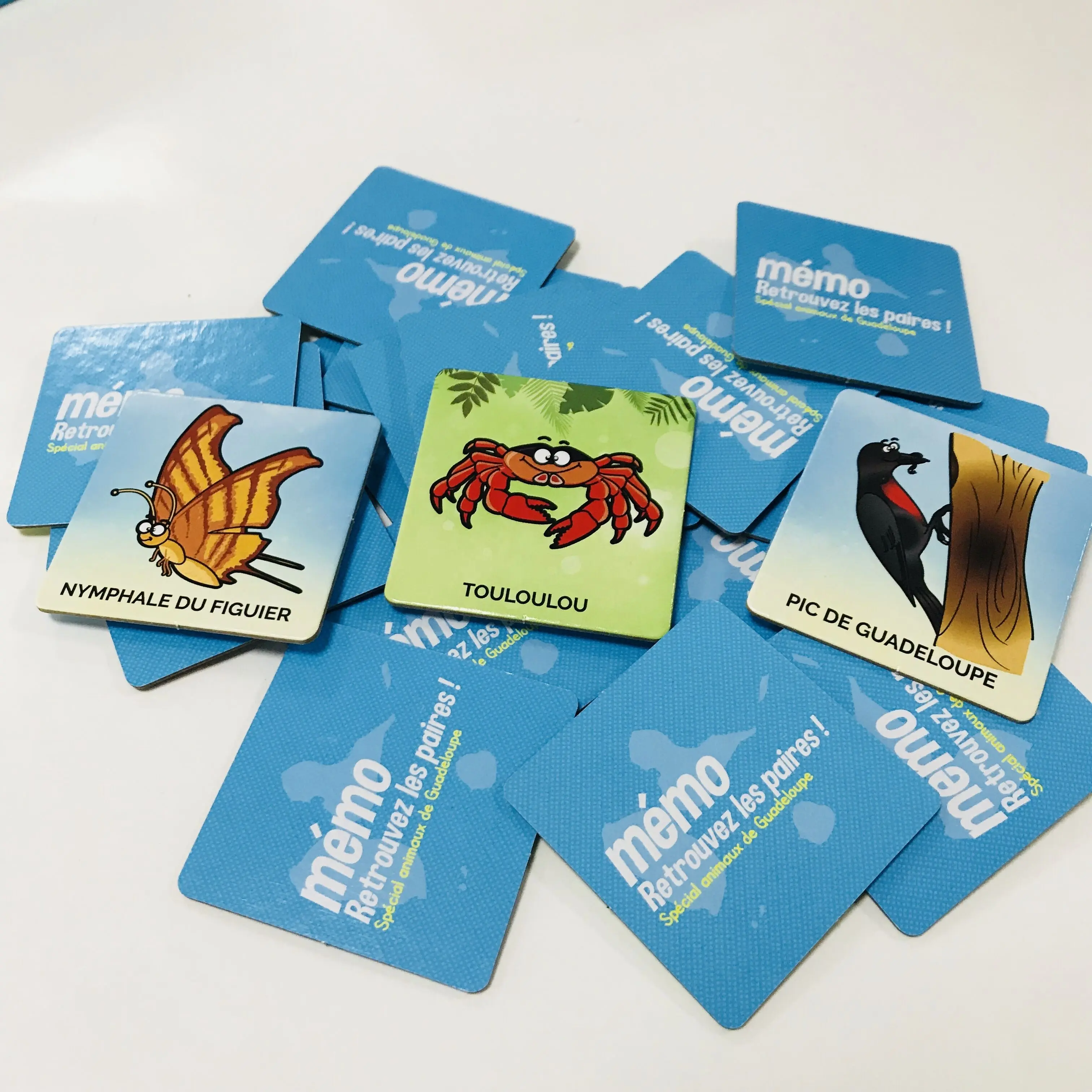 Custom Memory Game Cardsขายส่งการ์ดหน่วยความจำขนาดเล็กเกมพร้อมกล่อง