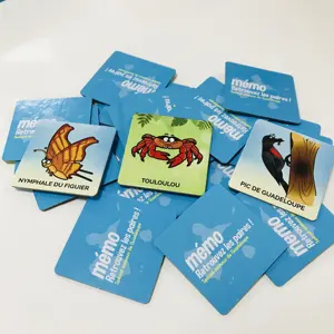 カスタムメモリーゲームカード卸売ボックス付き小型メモリーカードゲーム