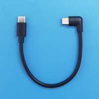 15cm 20cm 25cm 30cm 50cm 90 Degrés Coude Type C à Type C Convertisseur Adaptateur Câble 60W Puissance Charge Données Fil