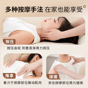 Masseur de cou rechargeable USB avec compresse chaude et fonction pétrissante pour le cou, le dos, la taille et les épaules, usage domestique - Product Image 3