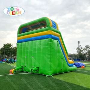 <span class=keywords><strong>2025</strong></span> mới đến màu xanh người lớn và trẻ em trượt nước Inflatable với hồ bơi lớn cho thuê hoặc bán - Product Image 6