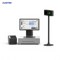 Caja Registradora POS de Escritorio Robusta con Ocho Núcleos, SUNTEK SC1, NFC Bajo Pantalla, OEM/ODM, Entradas/Salidas Enriquecidas, Android 14, Pantalla de 15.6 Pulgadas