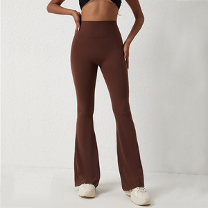 <span class=keywords><strong>Pantaloni</strong></span> a Zampa Arricciati da Donna e Ragazza a Vita Alta, Morbidi, Elastici, a Compressione, ad Asciugatura Rapida, per <span class=keywords><strong>Yoga</strong></span>, Allenamento e Workout - Product Image 4