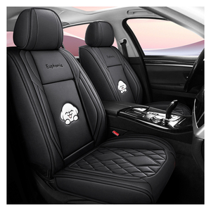 Nữ tính PU da ghế xe bao gồm đầy đủ thiết lập-không thấm nước bảo vệ ghế xe ô tô-phổ quát xe nội thất bao gồm cho sedan, suvs - Product Image 1