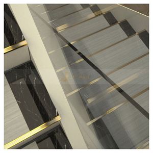 LL299 Modern PVD Gold <b>Mirror</b> Custom Stainless Steel Waterproof Easy Installation Apartment Stair Nosing Wear-Resistant Metal - Product Image 5