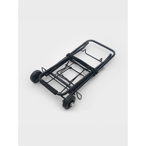 Carrello da giardino pieghevole a quattro ruote personalizzabile con ruote in PU 200kg di capacità di carico carrello a mano per il trasporto di strumenti di stoccaggio - Product Image 1