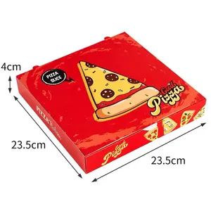 Fabrika toptan ucuz fiyatlar özel baskılı 33cm 10 inç makinesi Logo ile karton Pizza kutuları yapma