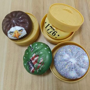 Balles anti-stress Kawaii en forme de boulette, jouet sensoriel à rebond lent en PU, jouet à presser en forme de pain avec visage souriant pour enfants - Product Image 2