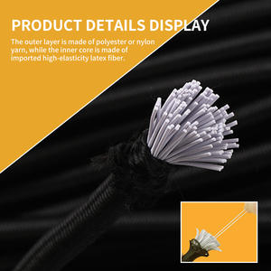 Corde élastique colorée forte rouleau corde en caoutchouc de choc 1mm 2mm 2.5mm 3mm 4mm 6mm 8mm 10mm cordes élastiques rondes extensibles de 5mm - Product Image 2