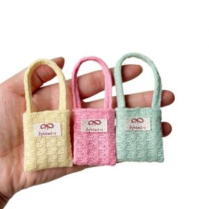 Sac à bandoulière miniature en tricot pour poupées de 10 cm et 15 cm, accessoires pour poupées en peluche, sac bandoulière pour poupées OB11 Azone 1/6 BJD, vente en gros - Product Image 3