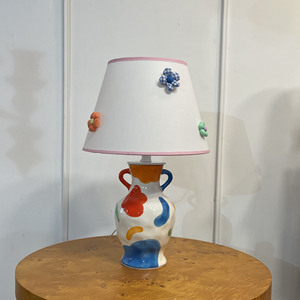 Cream Ceramic Table Lamp E27 Bulb Base Tricolor <b>Light</b> Switch Control <b>Night</b> <b>Light</b> Decorative Living Room Bedroom - Product Image 2