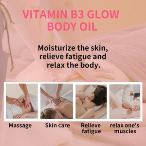Vitamin B3 Körper öl Gel Feuchtigkeit spendendes pflegendes Hautpflege-Massage öl Exklusives Träger öl - Product Image 2