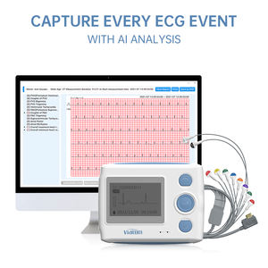 Máquina de <span class=keywords><strong>ECG</strong></span> Portátil Viatom Th12 com Cabo de 12 Canais, <span class=keywords><strong>Mini</strong></span> Monitor <span class=keywords><strong>Holter</strong></span>, Gravador de <span class=keywords><strong>ECG</strong></span> Cardioline de 12 Derivações, Eletrocardiógrafo - Product Image 5