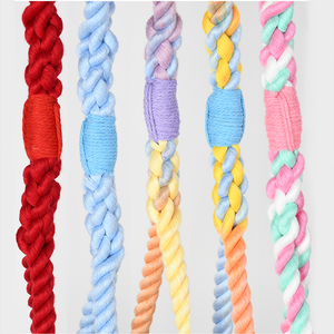 Jouets à mâcher personnalisés pour chiens stockés en gros Designer personnalisé fabrique à la main pas cher tressé coton corde mangeoire balle pour animaux de compagnie - Product Image 4