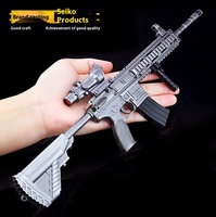 Modèle de collection Peacekeeper Elite M416 Laser Edition 30CM entièrement métallique, non fonctionnel, pour présentation tactique, pour les joueurs, gravure possible