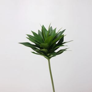 LO-557 ขายส่งใบไม้ประดิษฐ์สีเขียวขนาด 58 ซม. ใบไม้หลากสีสันเหมือนจริงสำหรับงานแต่งงาน/ตกแต่งภายใน - Product Image 6