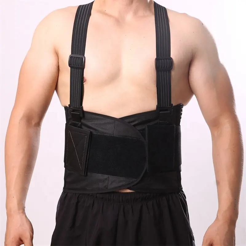 4 Stays Breathable Back Support Belt Working Anti-skid Lumbar Support Belt