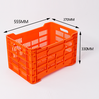 Caisses en plastique empilables pour l'agriculture, caisses en plastique à mailles pour fruits et légumes, caisses en plastique pour le transport