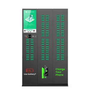 120 slot per telefono LCD WIFI condividere la stazione di noleggio della banca di potere con un distributore automatico di ricarica rapida del leasing pubblico per cellulari