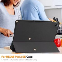 Étui intelligent pour Xiaomi Redmi Pad 2 SE 9,7 pouces 2026, support pliable avec fonction de mise en veille automatique, housse pour tablette Redmi Pad 2 SE 9,7 pouces