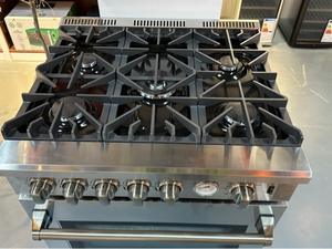 Cuisinière à gaz encastrable en acier inoxydable à 5 brûleurs avec <span class=keywords><strong>four</strong></span> à pizza de 120 L et grill, appareils électroménagers majeurs pour la cuisine domestique et commerciale - Product Image 4