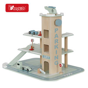 Üst satış Mini ahşap oyuncak arabalar park garaj asansör ile kids 'oyun yuvası oyuncaklar W04B130 - Product Image 2