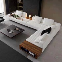 Foshan Möbel moderne Luxus Schnitts ofa neue Design qualität Modulares Wohnzimmer Sofa Komfort Stoff Leder form U-Sofa