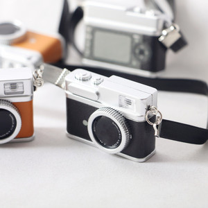 Dollhouse trang trí phụ kiện thu nhỏ SLR máy ảnh trang trí đèn Flash màn trập âm thanh cổ điển mini máy ảnh cho búp bê - Product Image 5