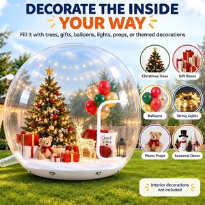 Domo Inflable Gigante de PVC de 10 Pies para Navidad, Globo Publicitario Inflable de PVC y Tela Oxford para Eventos, Cabina de Fotos - Product Image 2