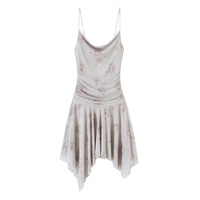 Robe à Bretelles Asymétrique pour Femme, Nouvelle Collection Automne 2026, Simple et Élégante